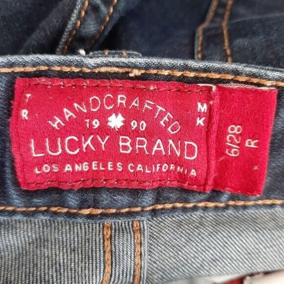 LUCKY BRAND Leyla Boot Dark Blue Jeans Sz 6/28 R - Picture 11 of 11